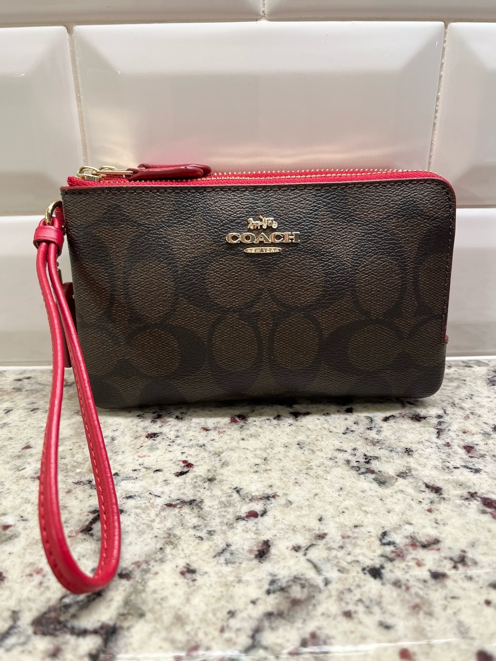 Coach Double Zip Wristlet NWT